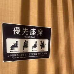優先座席に座った女