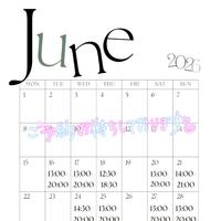 6月後半の出勤予定