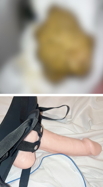 アナルフィストとペニバンでいじられ、おしっことうんこに興奮