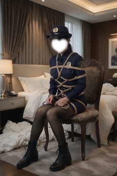 婦人警官のコスプレで、ご主人様を「逮捕」するはずだったのに