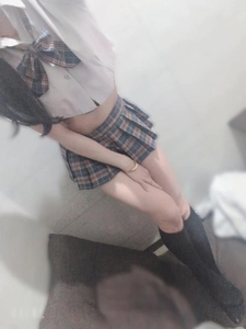 女子高生コスプレで💕