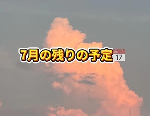 7月残りの出勤に関しまして📅