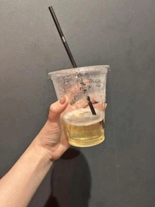 唾液聖水ラテとプリンのフードクラッシュ