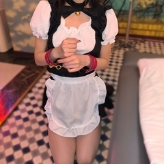 メイド服で可愛くしてもらいました♡