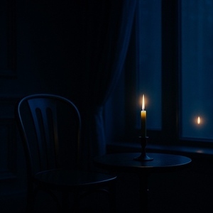 夜明け前の部屋で。