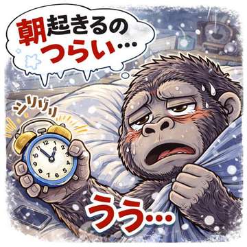 ほんとに朝がつらいです