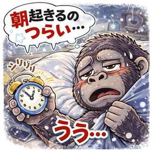 ほんとに朝がつらいです