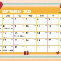 9月の出勤日です