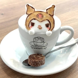 クロミちゃんなカフェラテ🤭